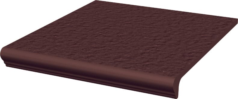 Ступень-флорентинер клинкерная структурная Paradyz Natural Brown Duro, 330*300*11 мм - View 1