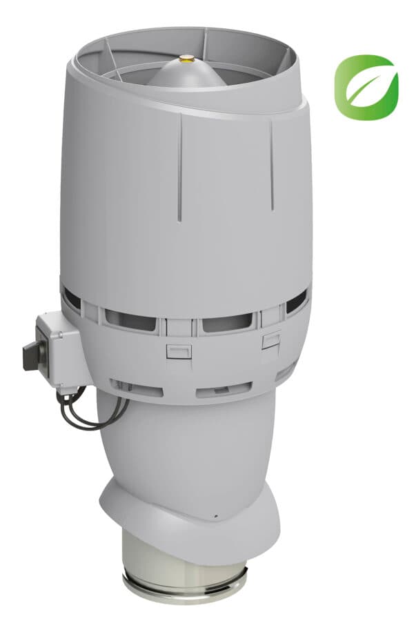 Вентилятор с колпаком Vilpe FLOW ECo160Р/500, светло-серый - Image 1