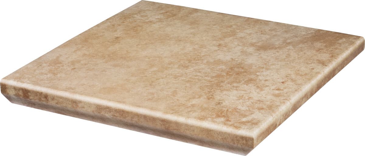 Ступень-флорентинер клинкерная угловая структурная Paradyz Ilario Beige 330*330*11 мм - Image 1