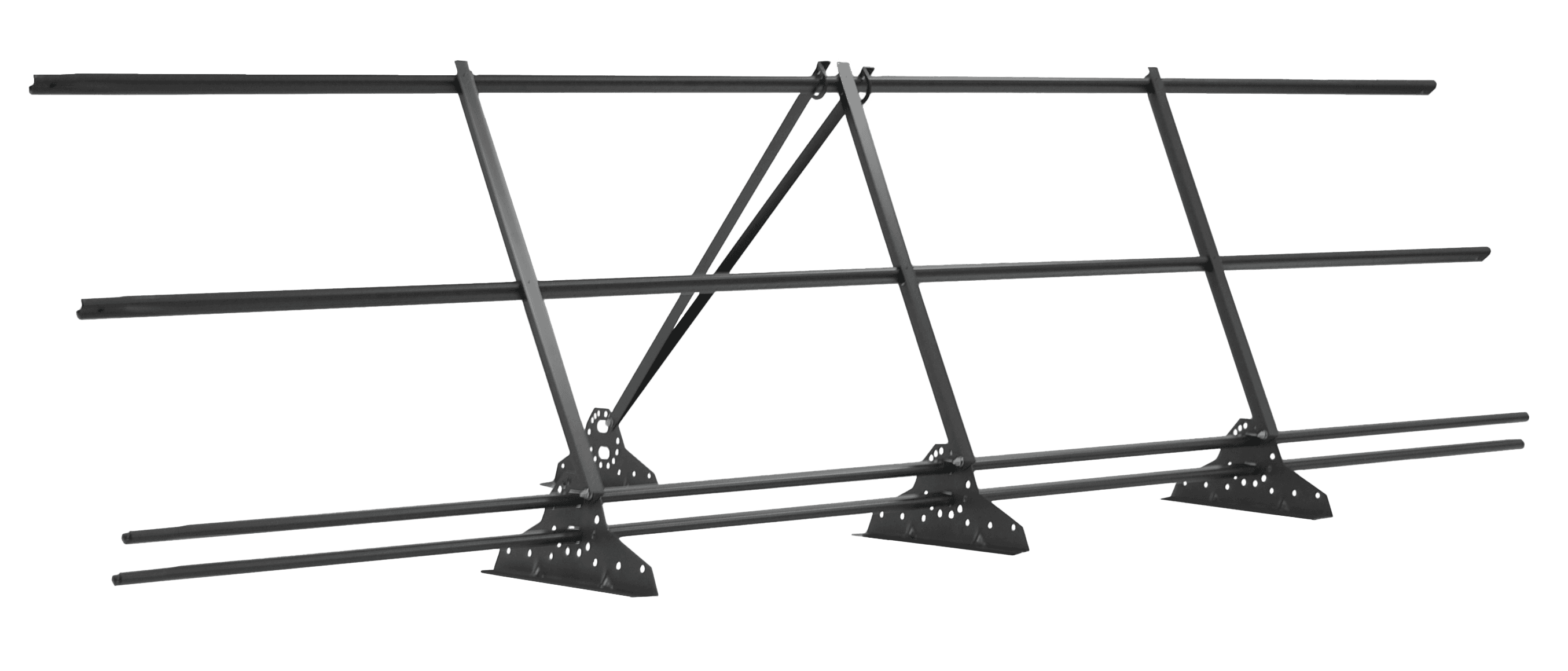 Ограждение кровельное со снегозадержателем на фальц Grand Line 0,9х3м RAL 9006 - Image 1