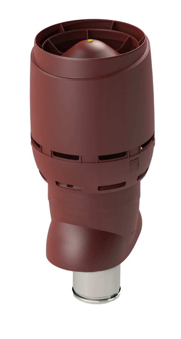 Выход вентиляционный изолированный с колпаком Vilpe FLOW XL 160P/IS/700, красный - Image 1