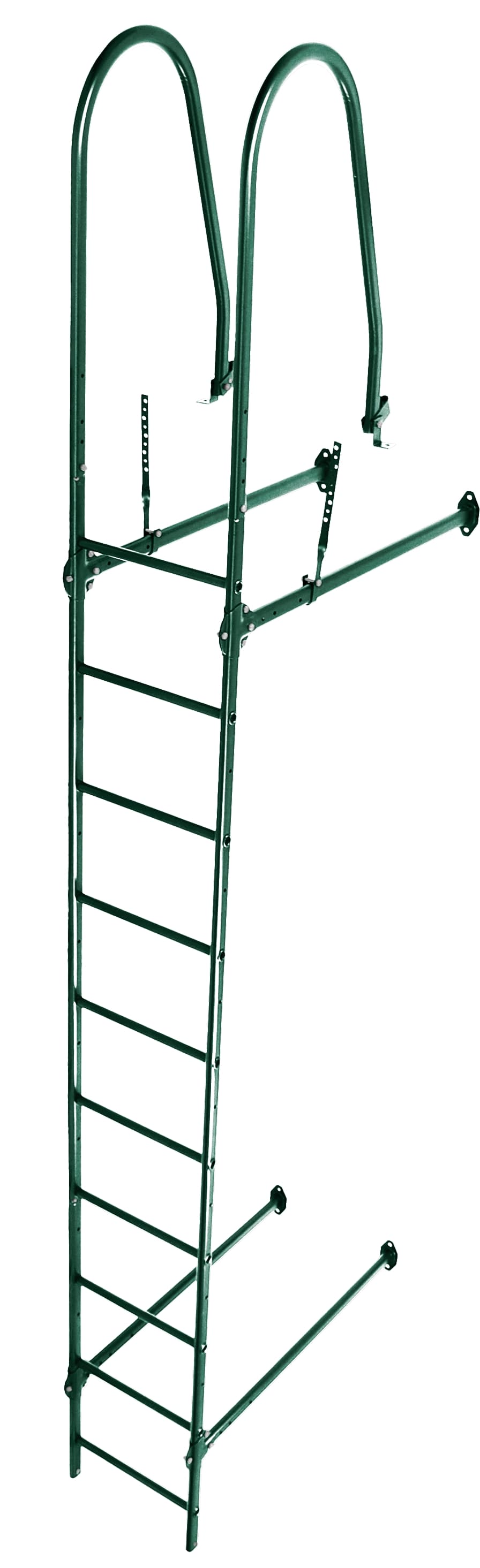 Лестница стеновая Grand Line RAL 6005 2,76м - Image 1