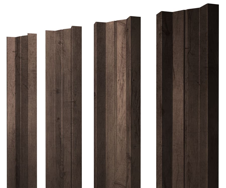 Штакетник М-образный А с прямым резом 0,45 Print Premium Almond Wood Fresh - Image 1