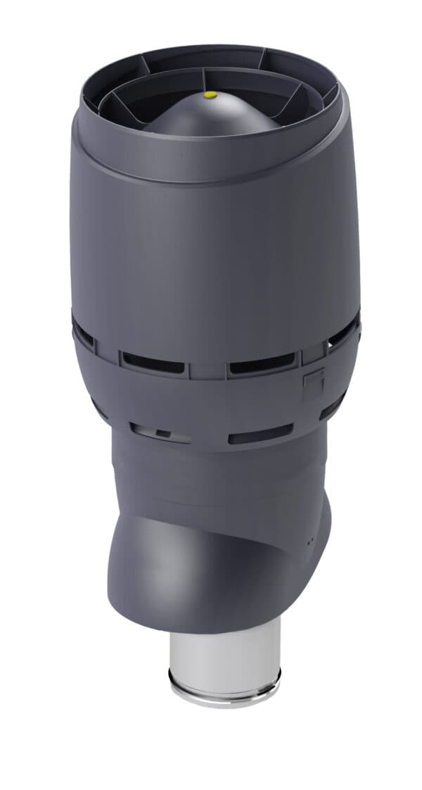 Выход вентиляционный изолированный с колпаком Vilpe FLOW XL 160P/IS/700, серый - Image 1