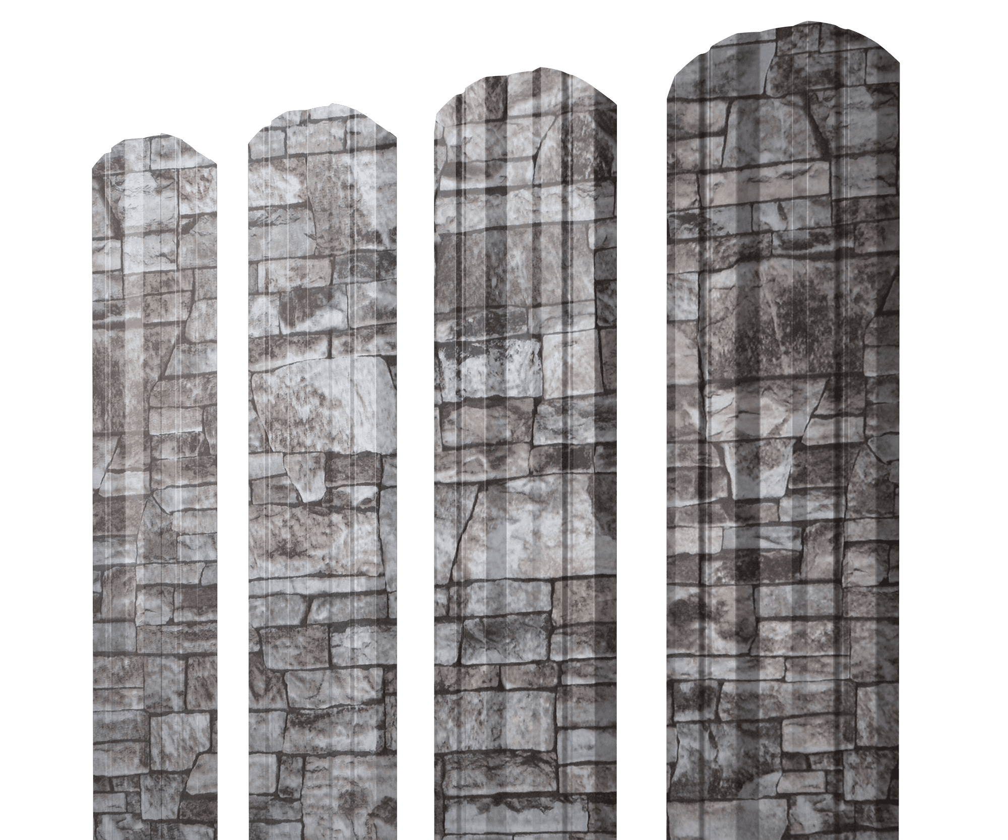 Штакетник Twin фигурный 0,45 Print Elite Fine Stone TwinColor - Image 11