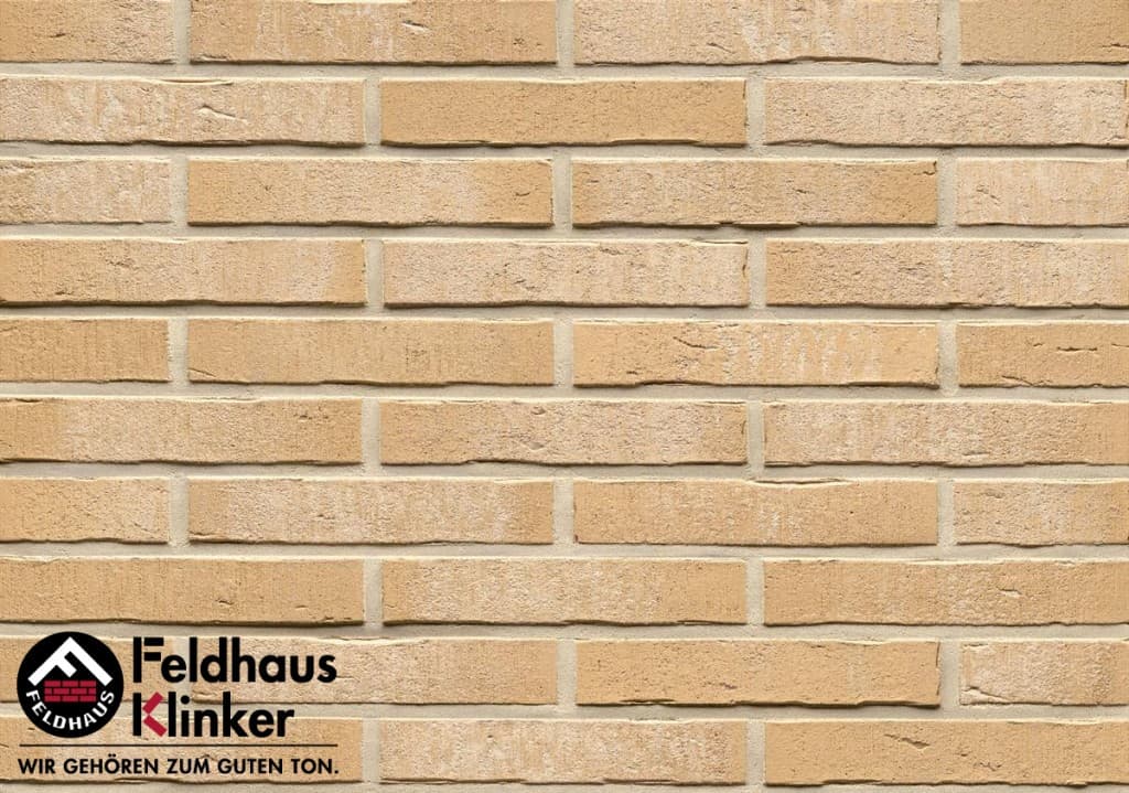 Плитка фасадная клинкерная Feldhaus Klinker R762NF14 vascu sabiosa blanca, 240*71*14 мм - Image 1