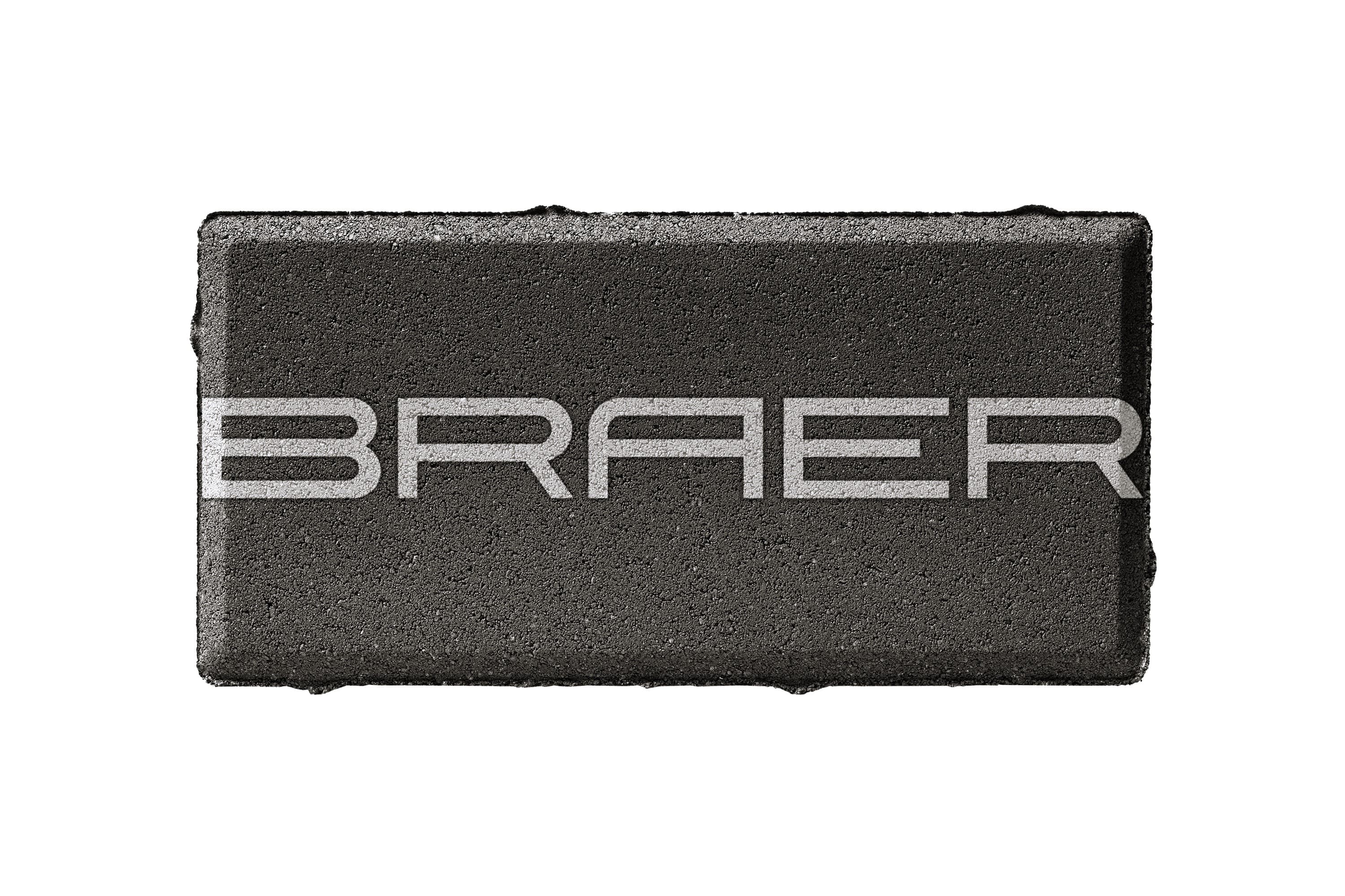 Плитка тротуарная Braer Прямоугольник черный, 200*100*60 мм - Image 1