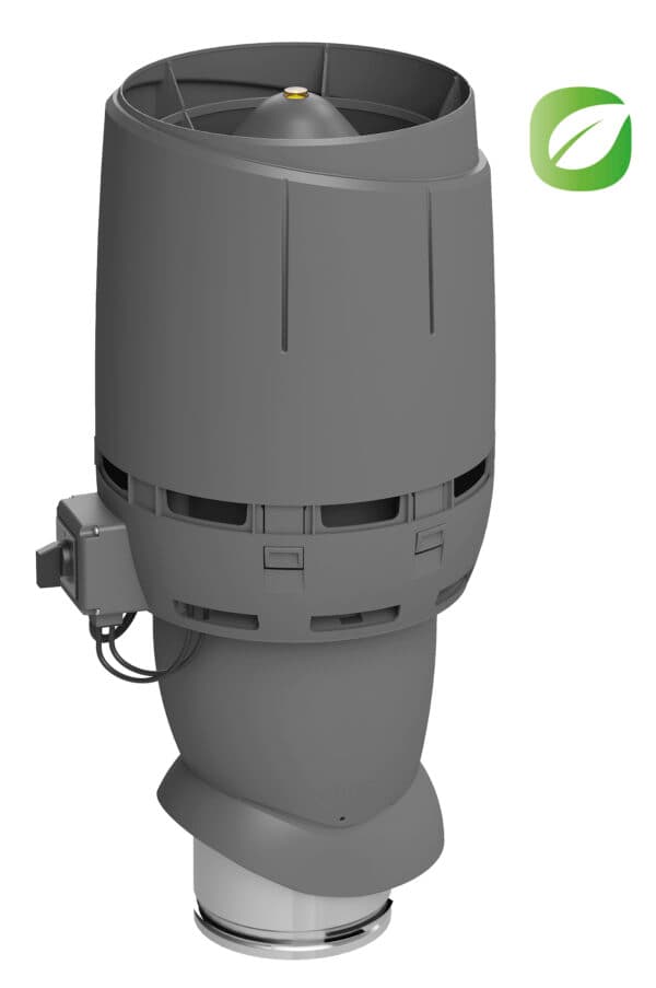 Вентилятор с колпаком Vilpe FLOW ECo160Р/500, антрацит - Image 1