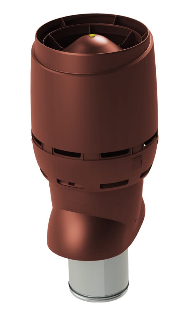 Выход вентиляционный изолированный с колпаком Vilpe FLOW XL 200P/IS/500, красный - Image 1