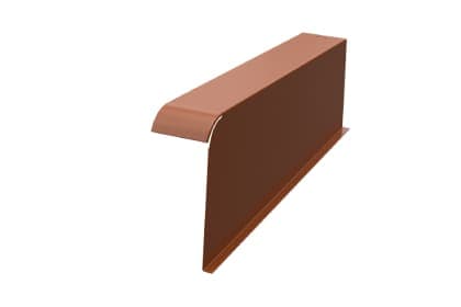 Черепица боковая облегченная BRAAS коричневый, правая - Image 1