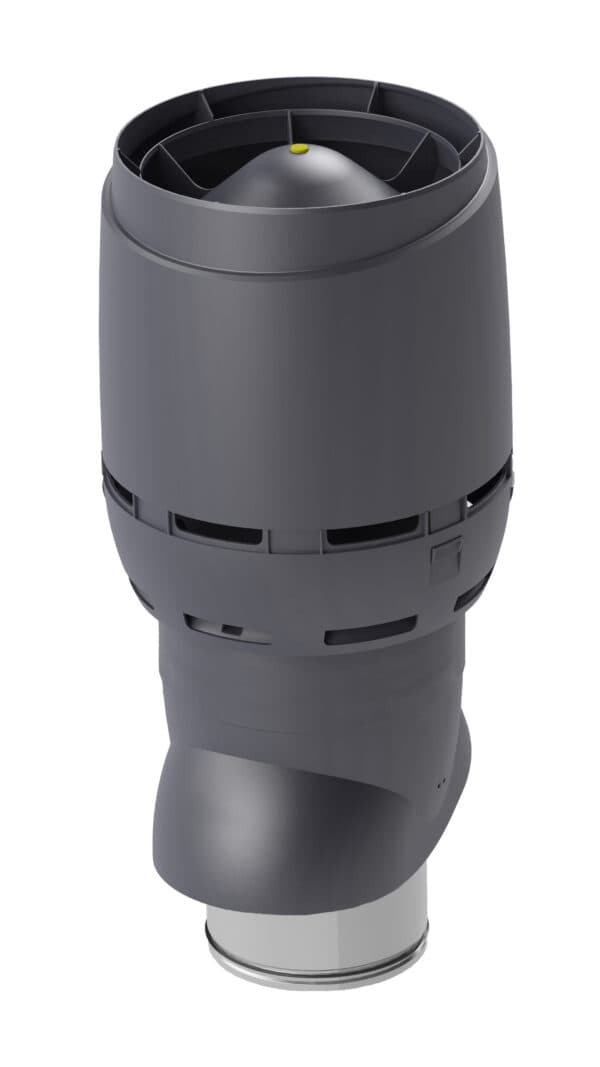 Выход вентиляционный изолированный с колпаком Vilpe FLOW XL 250P/IS/700, серый - Image 1