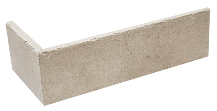Плитка фасадная клинкерная угловая Interbau Brickloft INT571 Vanille, 240*115*52*10 мм - Image 1