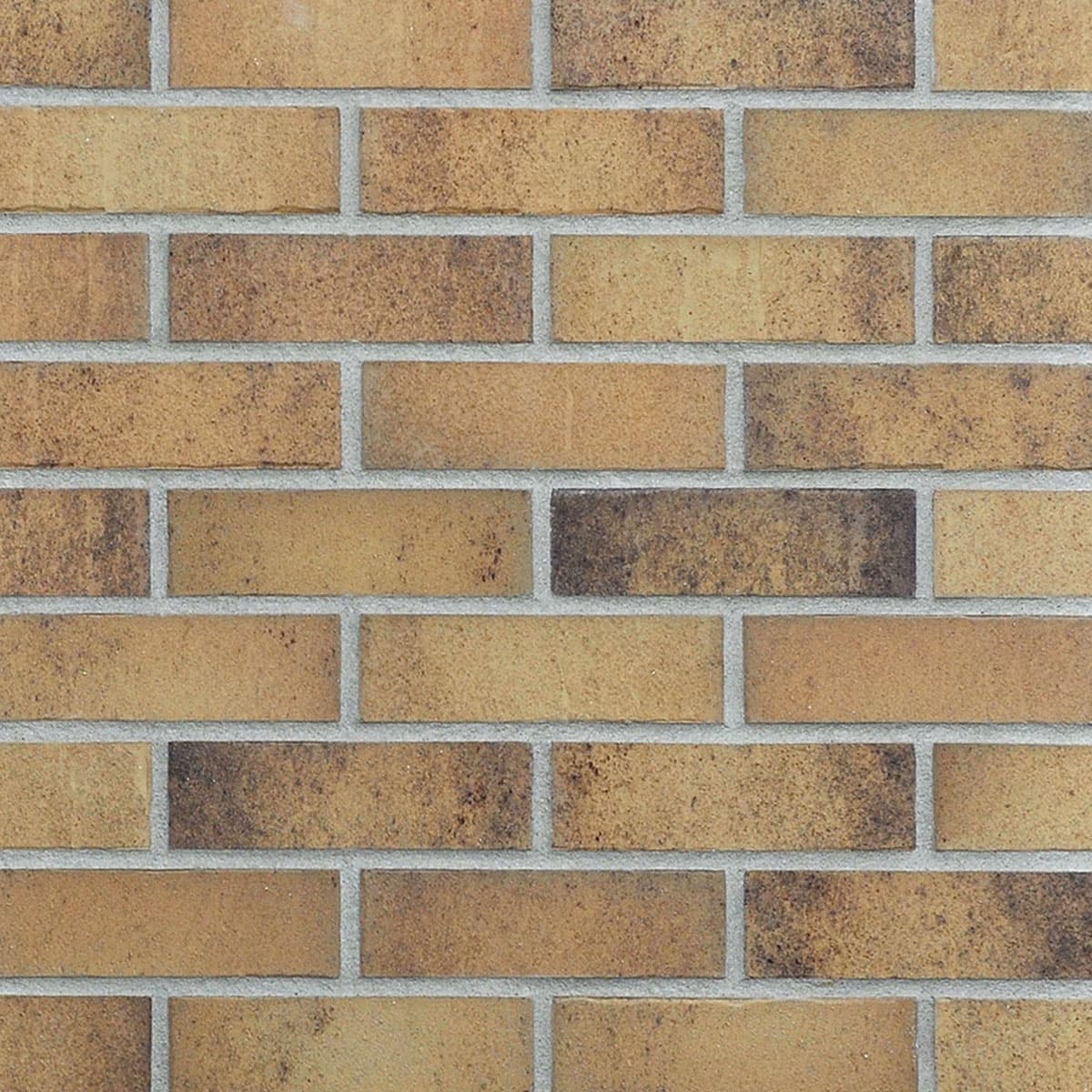 Плитка фасадная клинкерная Roben Marseille gelb-bunt carbon желто-пёстрый с углем, 240*71*14 мм - View 1