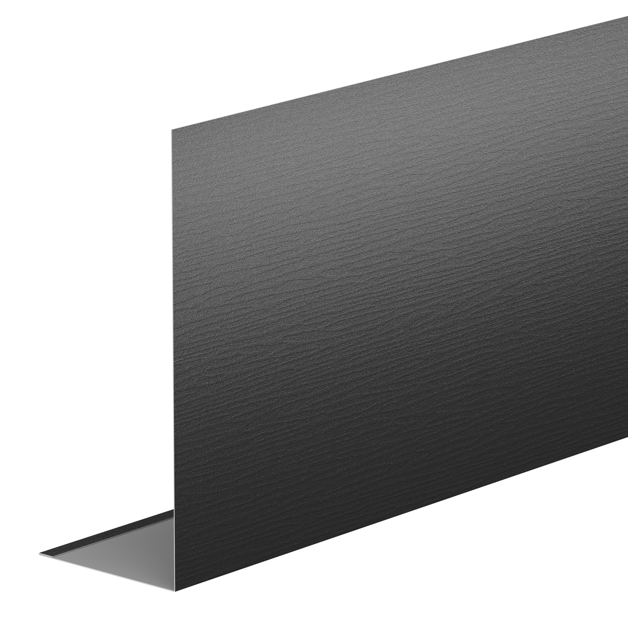 L-Профиль 100*250 мм L=2 м AquaSystem PU Matt (Zn275) 0,5 черный матовый RAL 9005, фактурный - Image 1