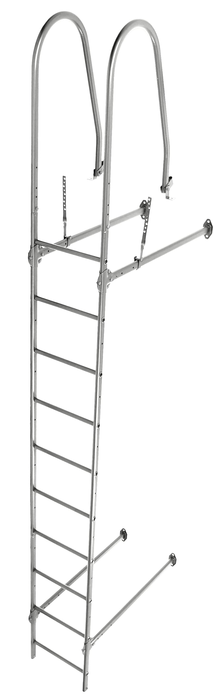 Лестница стеновая Grand Line RAL 9006 2,76м - Image 1