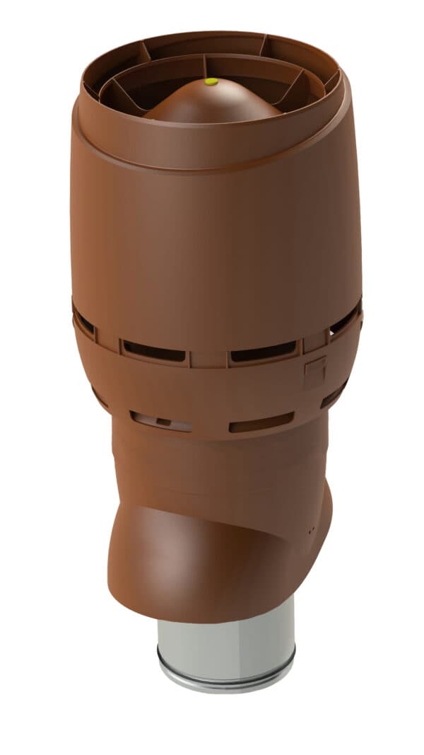 Выход вентиляционный изолированный с колпаком Vilpe FLOW XL 200P/IS/700, кирпичный - Image 1