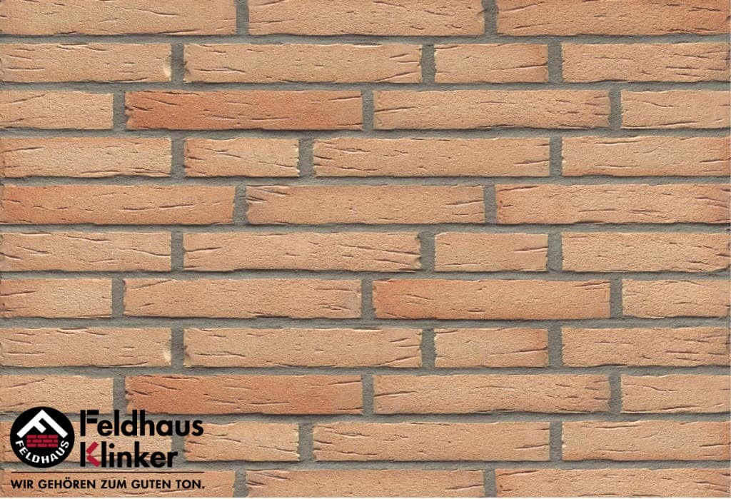 Плитка фасадная клинкерная Feldhaus Klinker R696NF14 sintra crema duna, 240*71*14 мм - Image 1