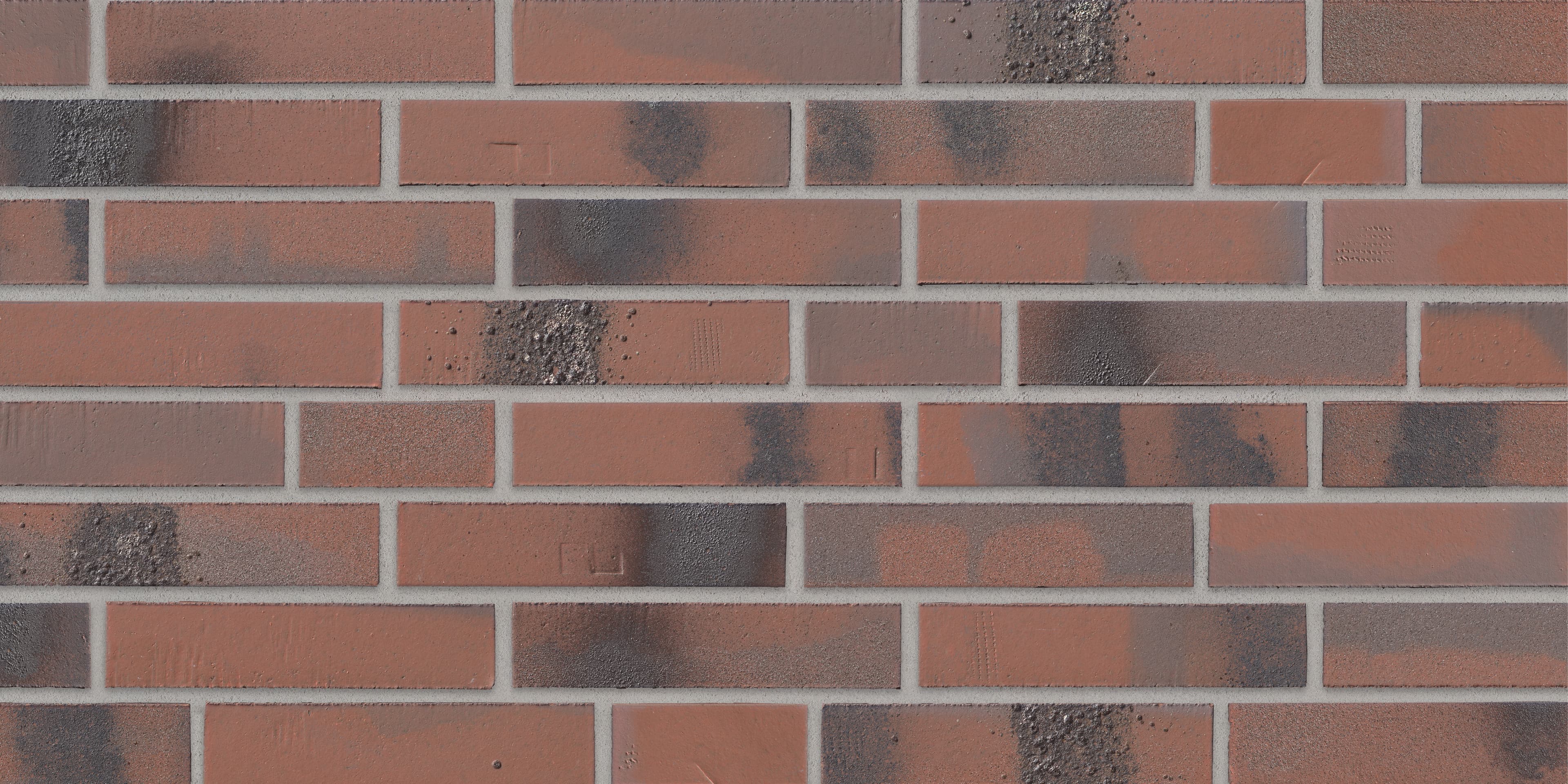 Плитка фасадная клинкерная Stroeher Brickwerk 654 flaммenrot, 240*52*12 мм - Image 1