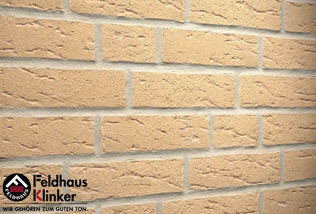 Плитка фасадная клинкерная Feldhaus Klinker R692NF14 sintra crema, 240*71*14 мм - Image 2