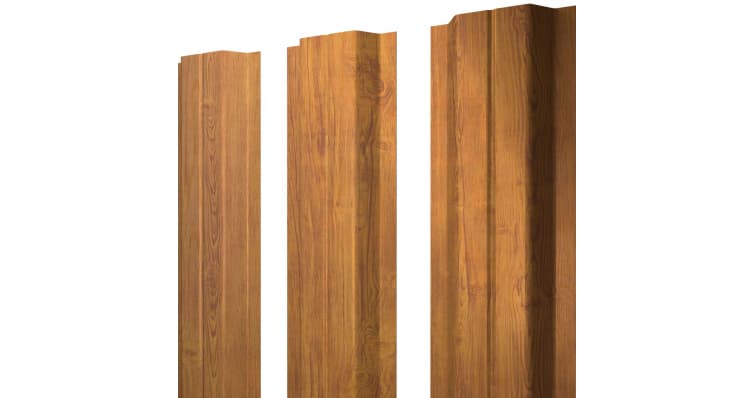 Штакетник П-образный A с прямым резом 0,45 Print-Double Elite Golden Wood - Image 18