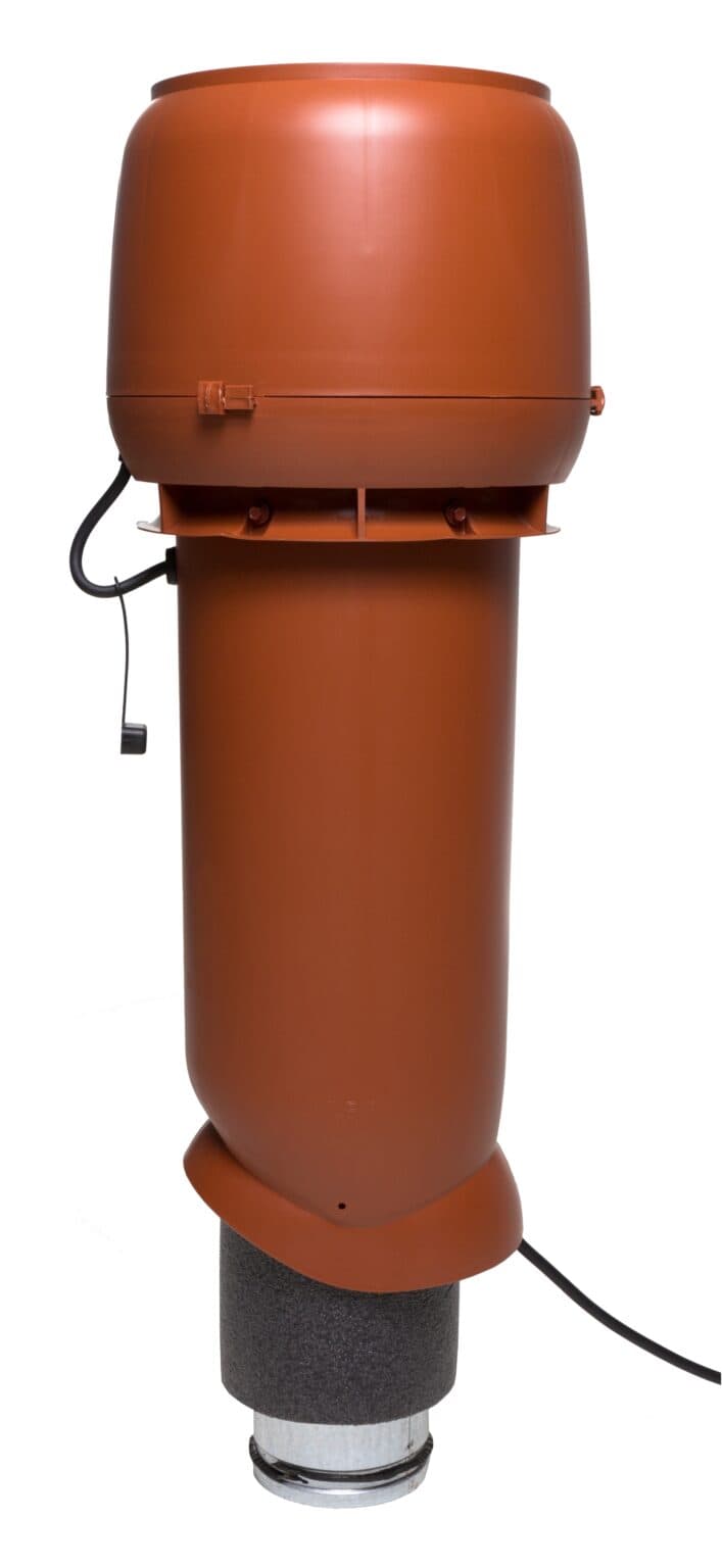 Вентилятор с шумопоглотителем Vilpe E190P/Ø125/700, кирпичный - Image 1