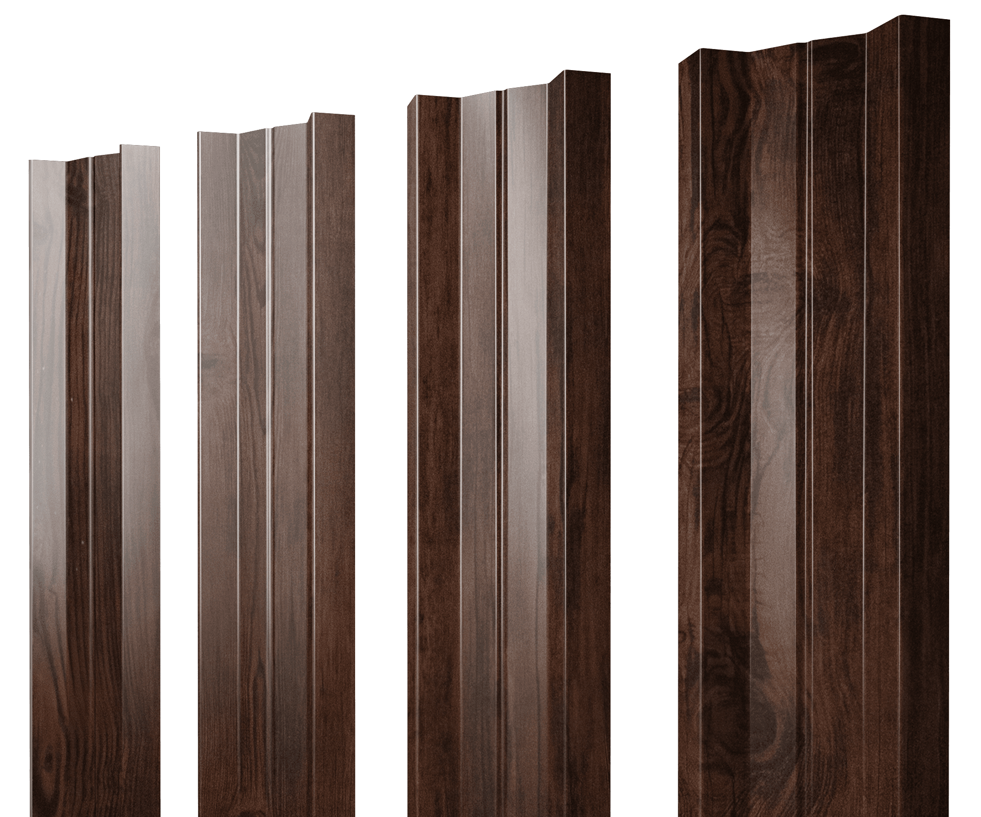 Штакетник М-образный А с прямым резом 0,45 Print Premium Cherry Wood - Image 1