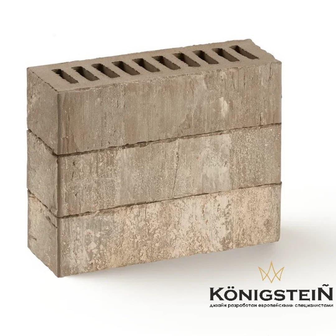 Кирпич керамический пустотелый Konigstein Уэльс грау 0,7НФ УС, 250*85*65 мм - Image 1
