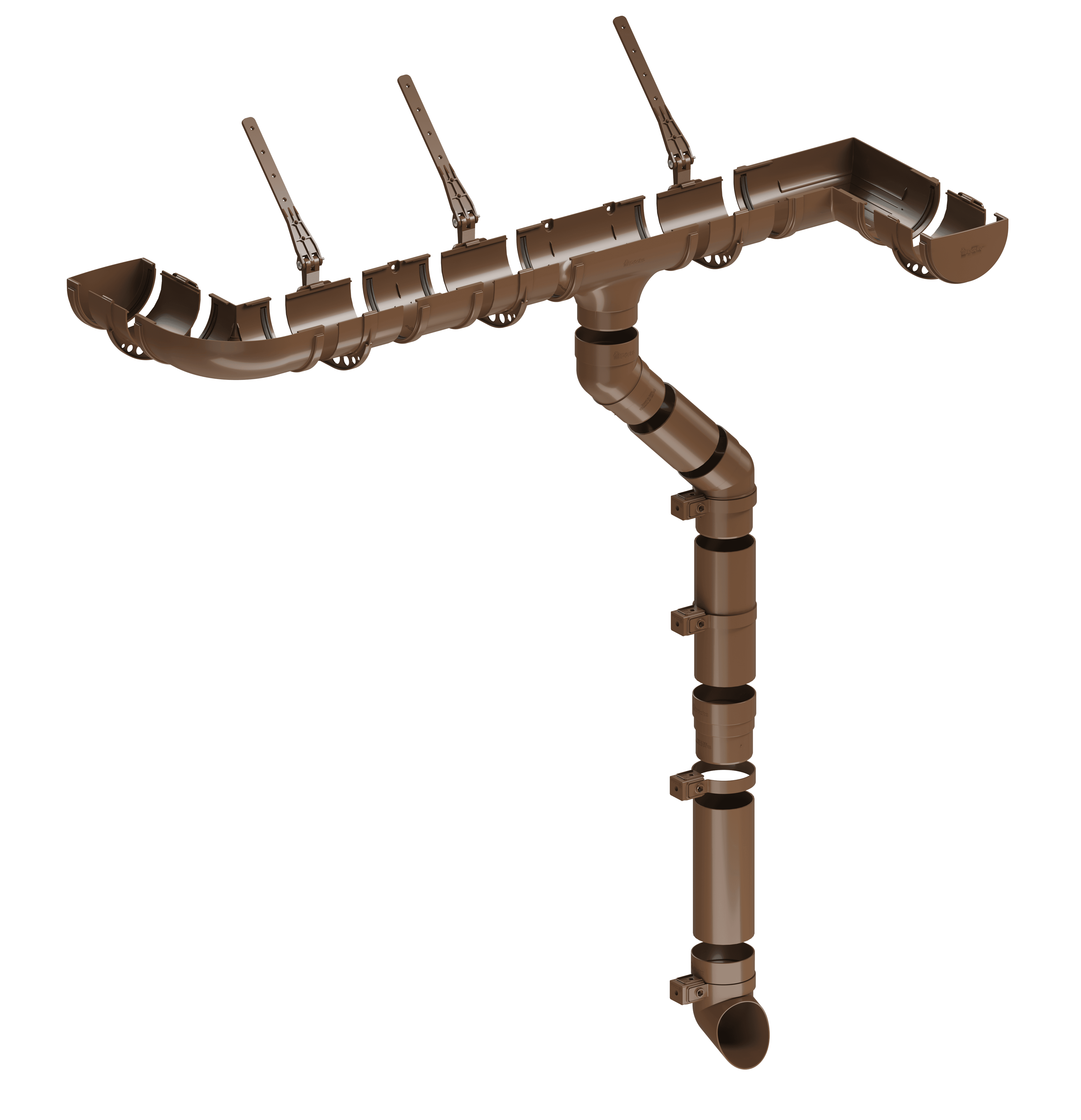 Docke STANDARD Колено 80 мм * 45° (Светло-коричневый) - Image 2
