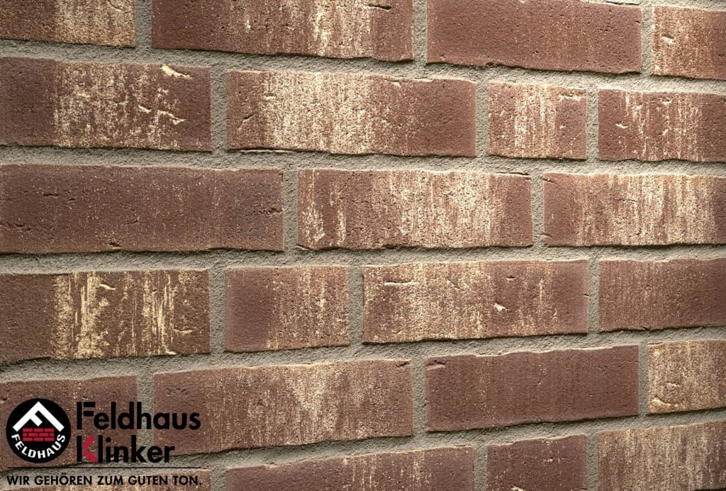Плитка фасадная клинкерная Feldhaus Klinker R749NF14 vascu geo rotado, 240*71*14 мм - Image 2