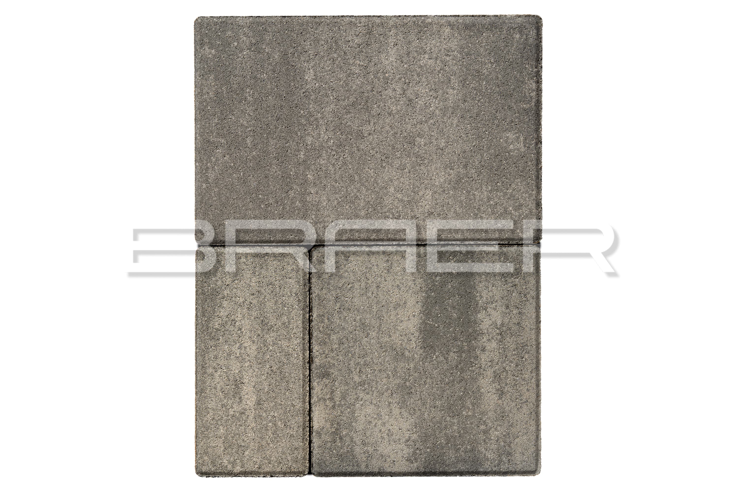Плитка тротуарная Braer Мозаика Color Mix Туман, h=60 мм - Image 1