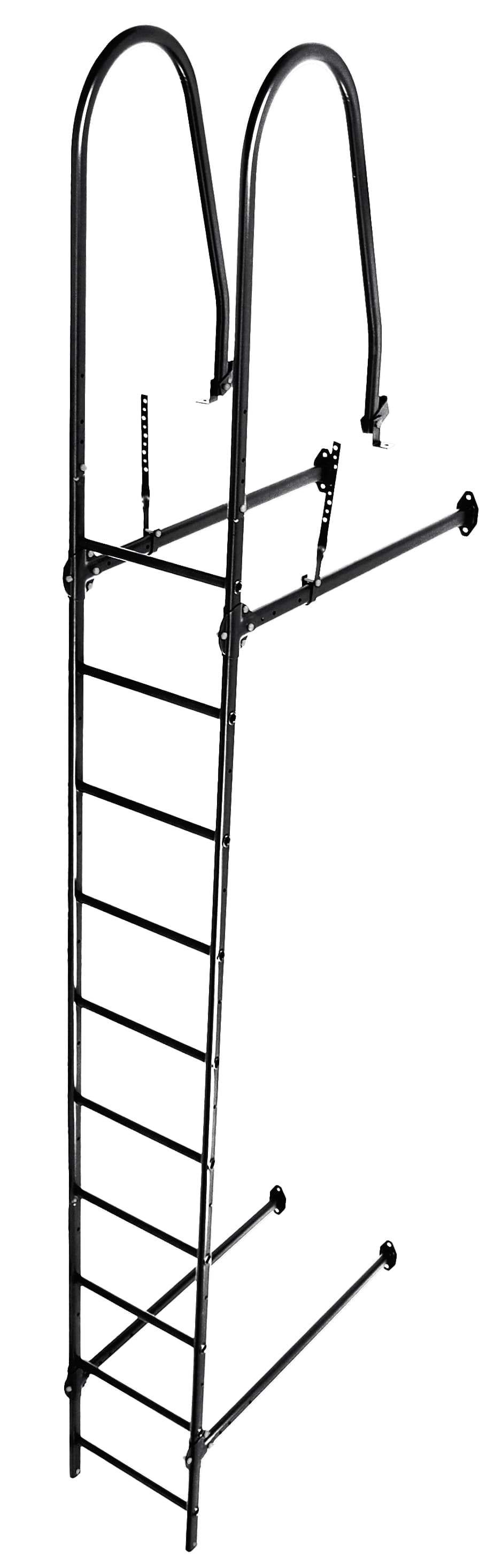 Лестница стеновая Grand Line RAL 9005 2,76м - Image 1