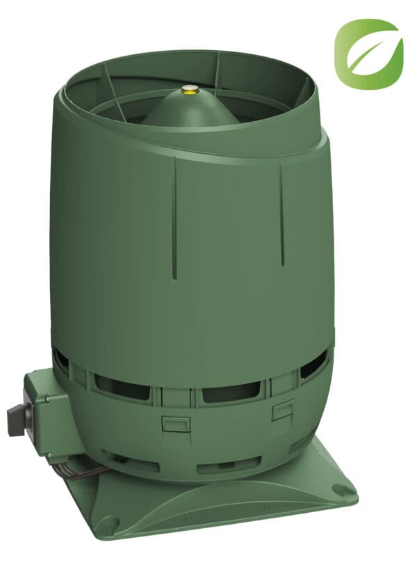 Вентилятор Vilpe FLOW ECo125S + основание 300*300, зеленый - Image 1