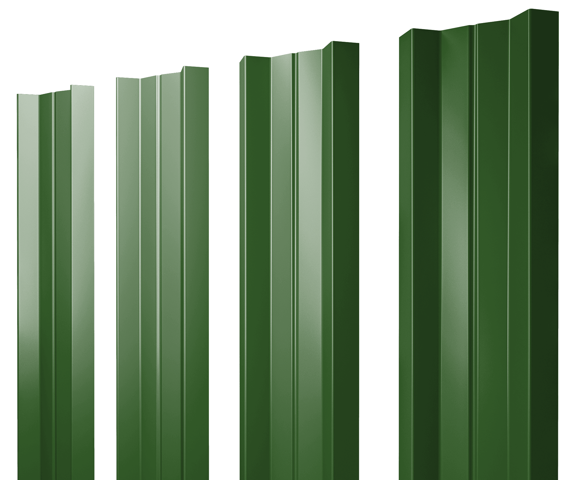 Штакетник М-образный А с прямым резом 0,45 PE RAL 6002 лиственно-зеленый - Image 17