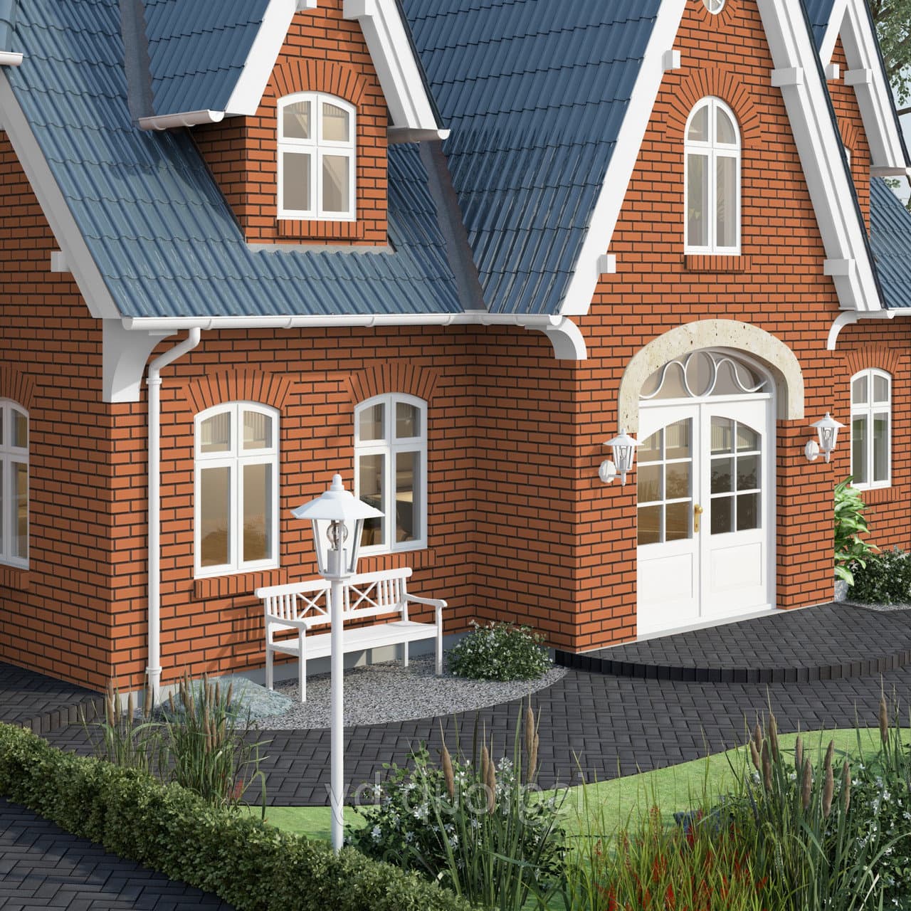 Плитка фасадная клинкерная Feldhaus Klinker R220NF9 terracotta liso, 240*71*9 мм - Image 3