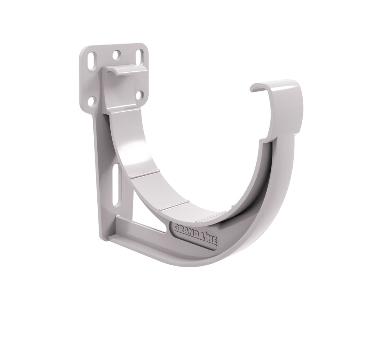 Кронштейн желоба slider Дизайн 135 ПВХ GL белый (RAL 9003) - Image 1