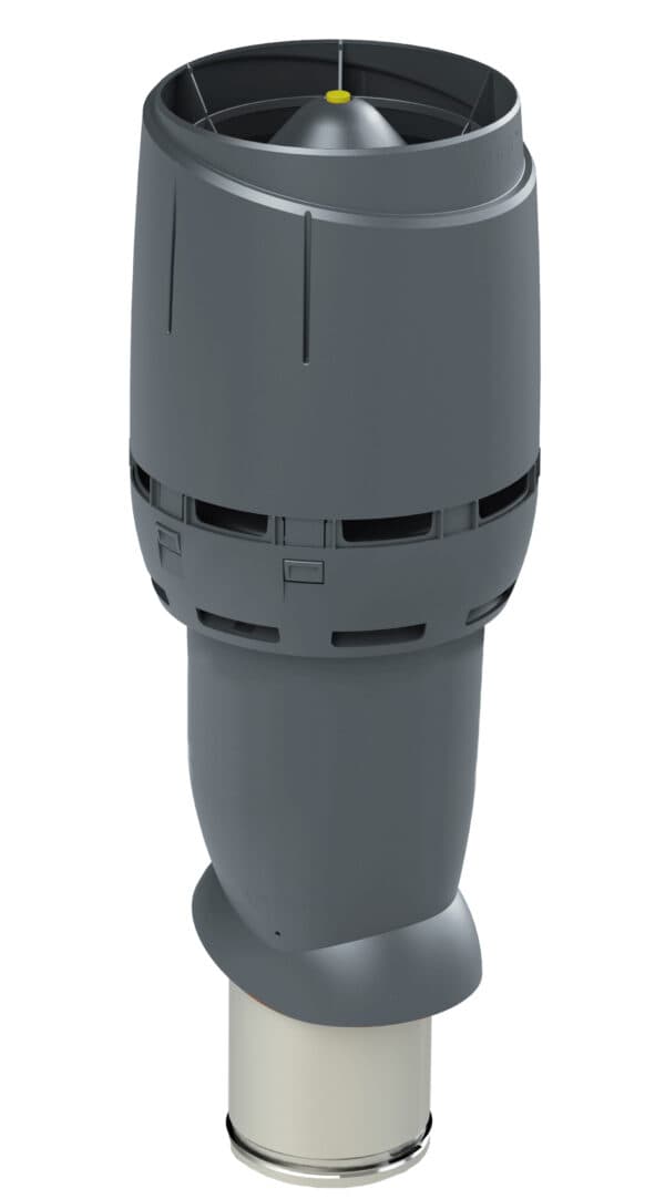 Выход вентиляционный изолированный с колпаком Vilpe FLOW 160P/IS/700, серый - Image 1