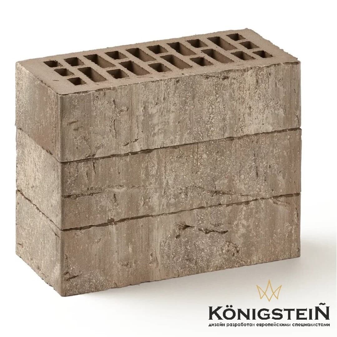 Кирпич керамический пустотелый Konigstein Уэльс грау 1НФ УС, 250*120*65 мм - Image 2