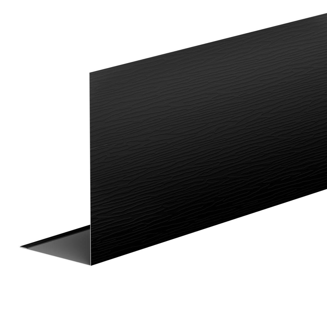 L-Профиль 100*200 мм L=2 м AquaSystem PE (Zn140) 0,45 черный RAL 9005, фактурный - Image 1