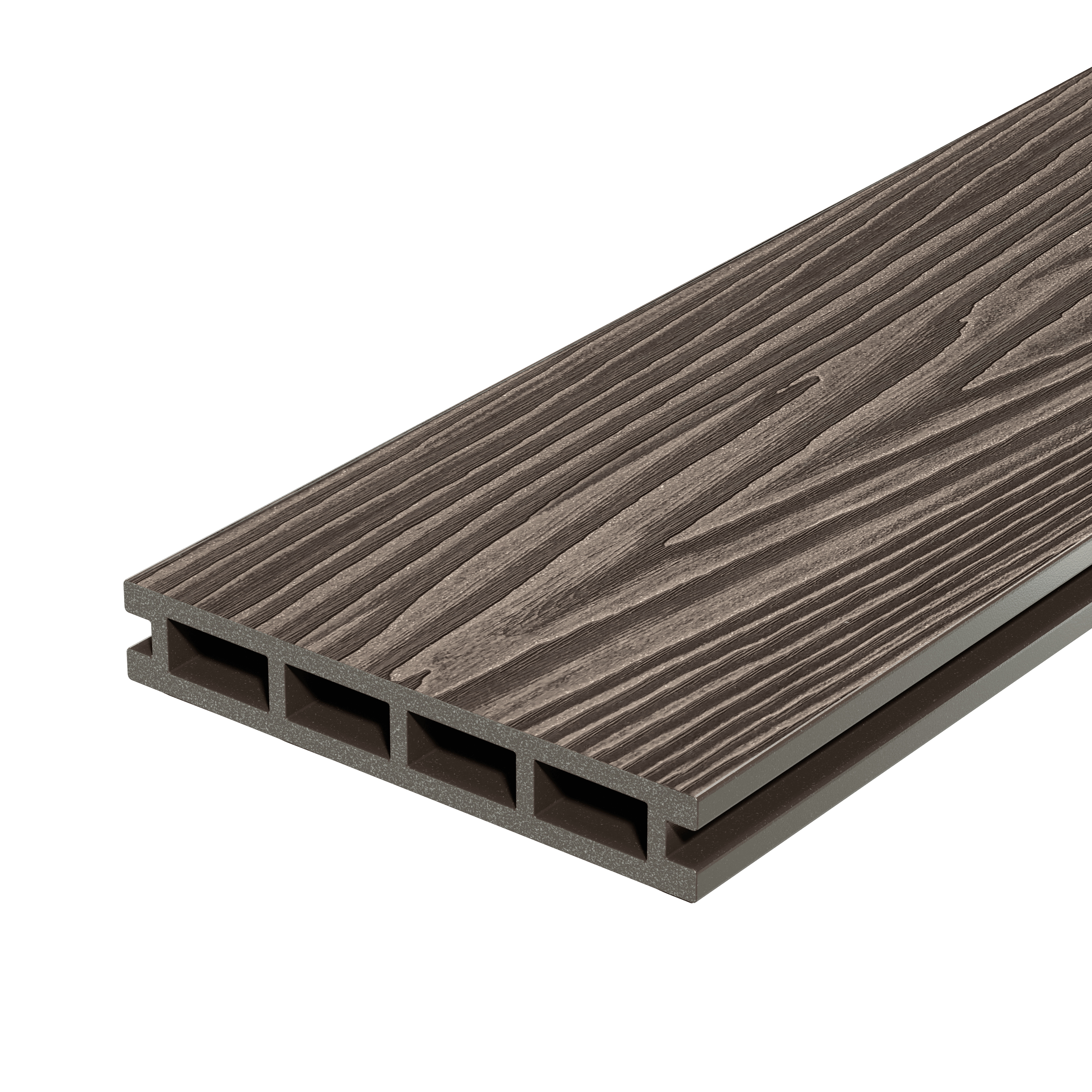 Доска террасная ДПК пустотелая Decking Country Венге (Темный Орех), 3000*150*24 мм (0,45 м²) - Image 1