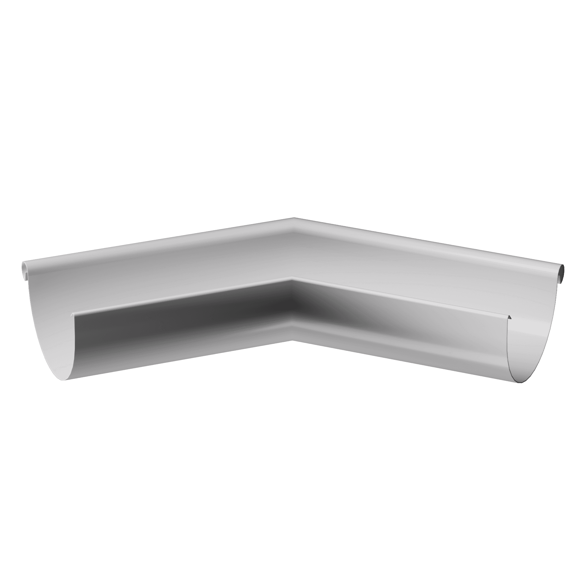 Угол желоба 135° внешний Ø125 Docke Stal Premium, RAL 9003 Пломбир - Image 1