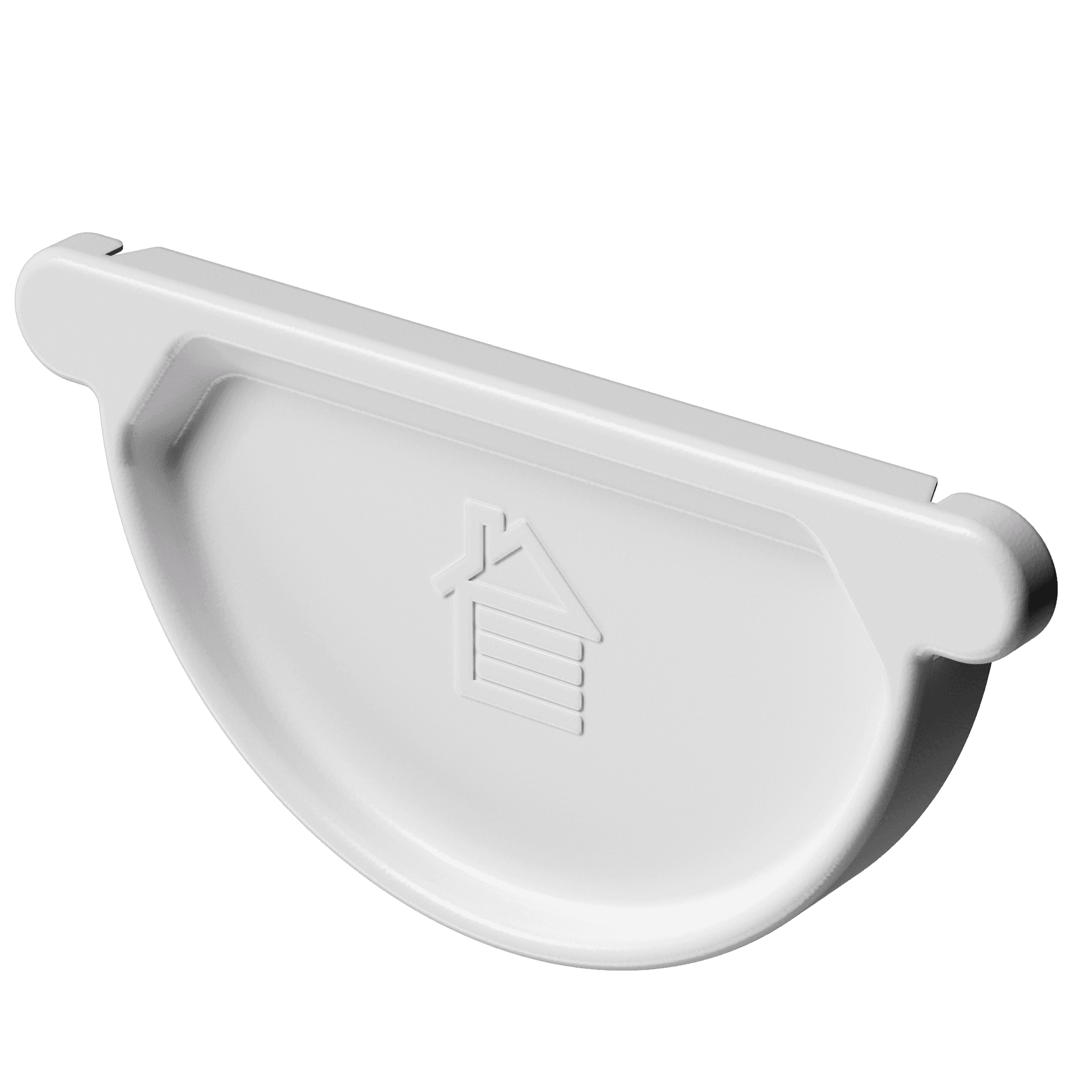 Заглушка желоба Ø125 Docke Stal Premium, RAL 9003 Пломбир - Image 2