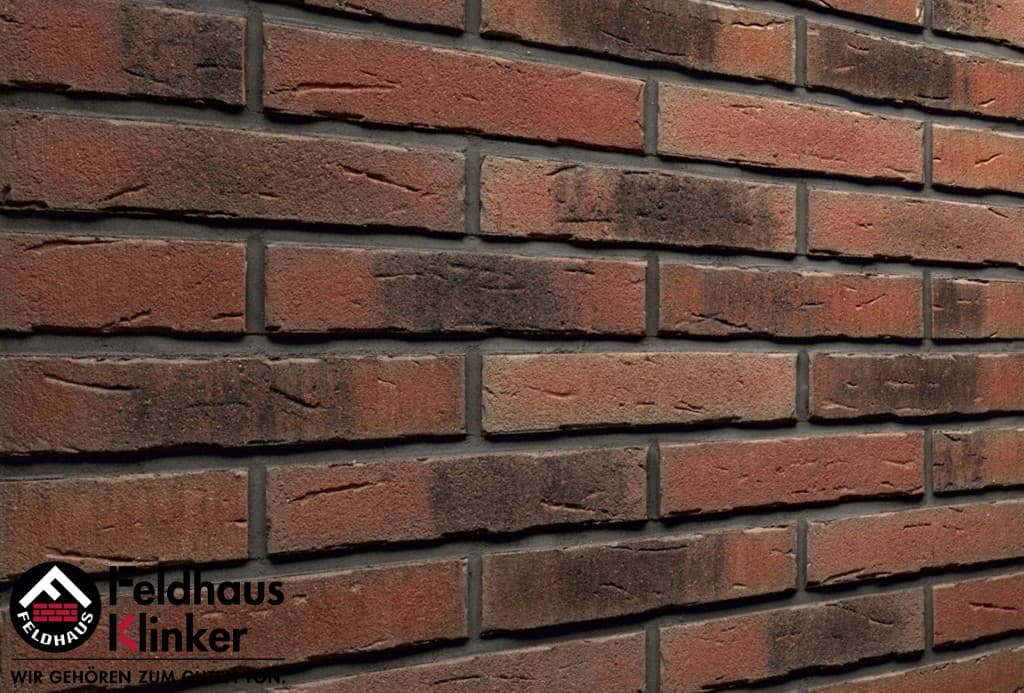 Плитка фасадная клинкерная Feldhaus Klinker R685NF14 sintra carmesi nelino, 240*71*14 мм - Image 2