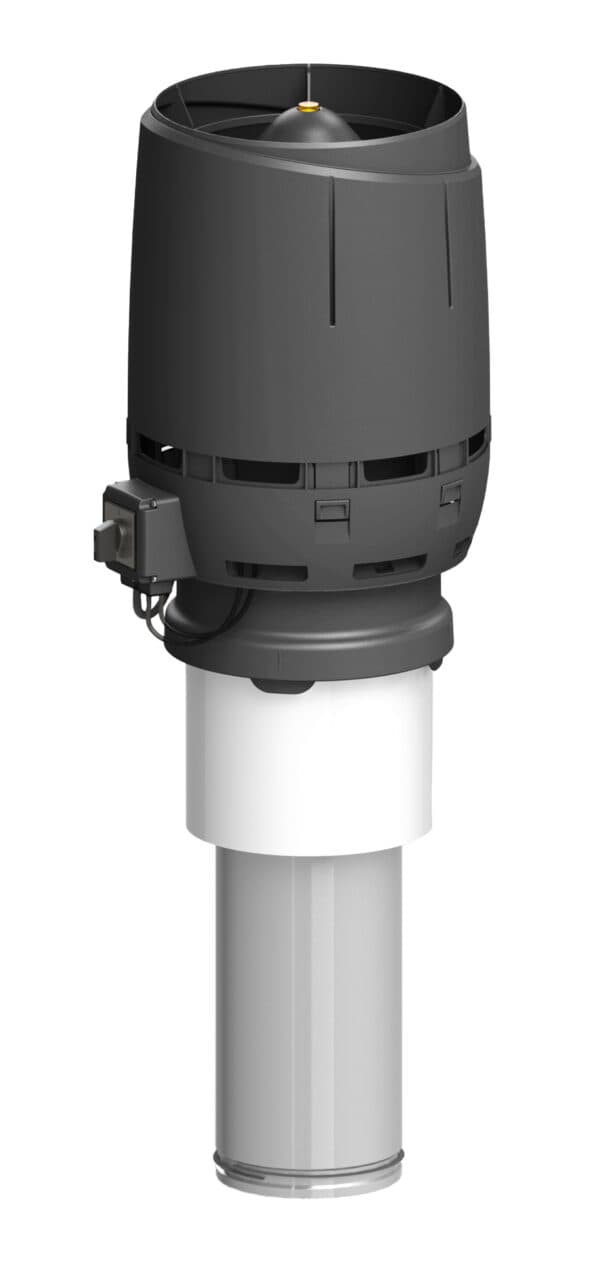 Вентилятор крышный Vilpe FLOW ECo160C/400, черный - Image 1