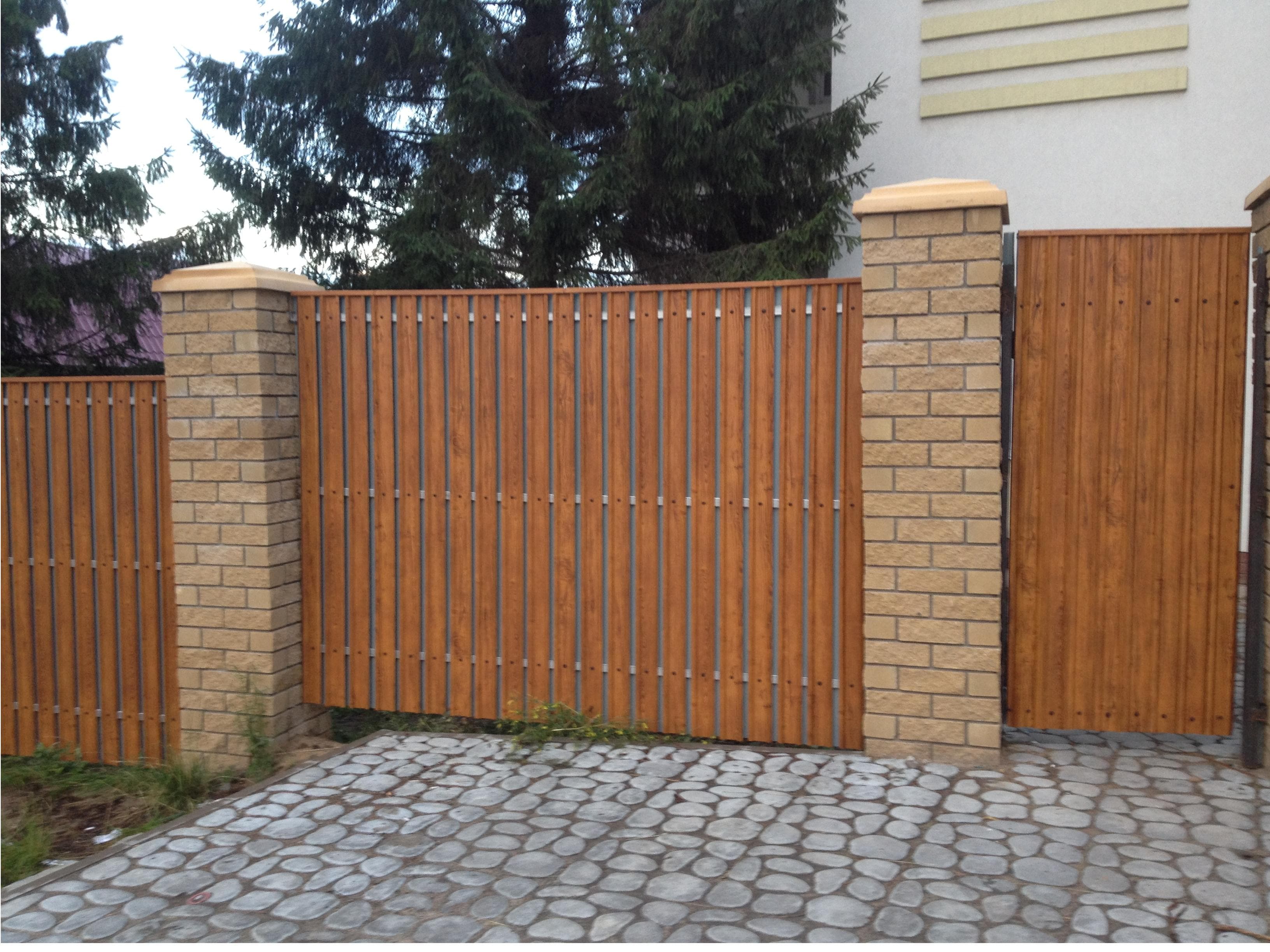 Штакетник М-образный А с прямым резом 0,45 Print-Double Elite Golden Wood - Image 19