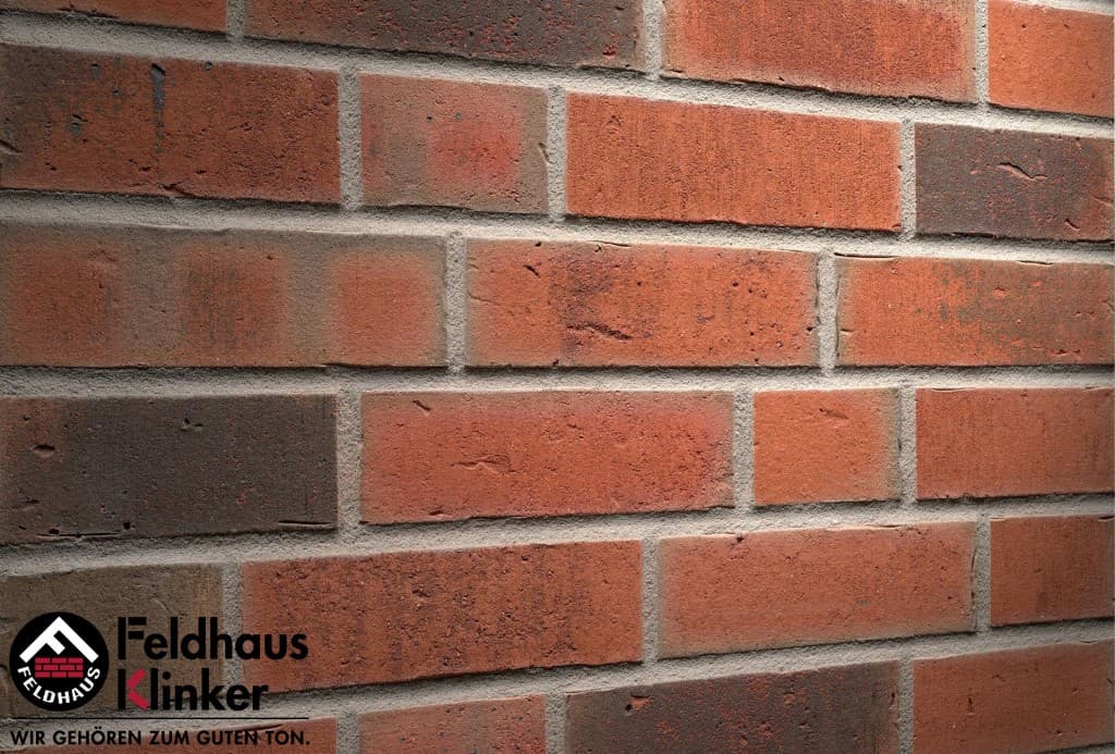Плитка фасадная клинкерная Feldhaus Klinker R752NF14 vascu ardor carbo, 240*71*14 мм - Image 2