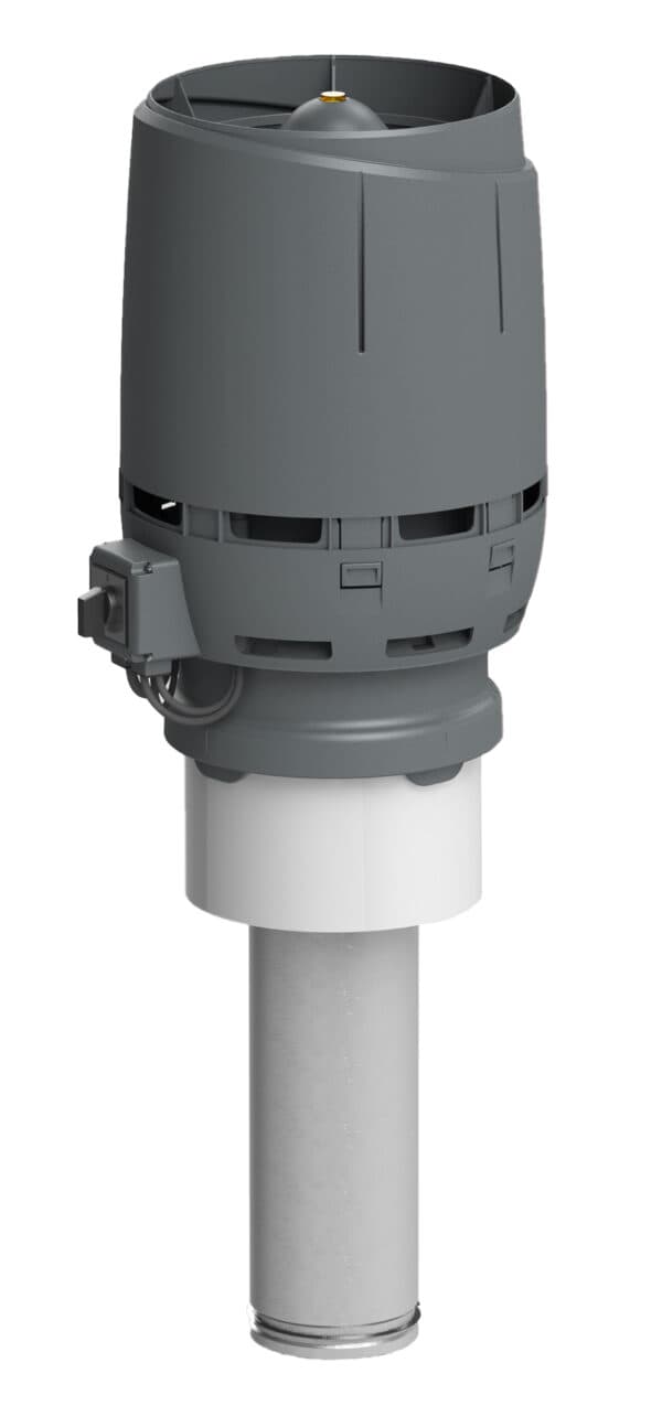 Вентилятор крышный Vilpe FLOW ECo125C/400, серый - Image 1