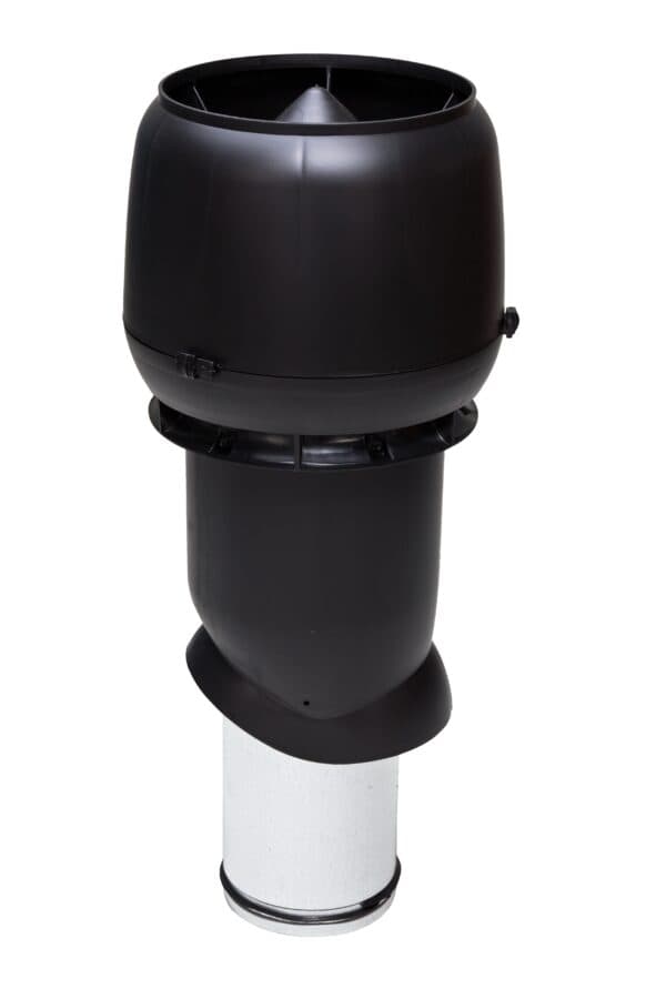 Выход вентиляционный изолированный с колпаком Vilpe 160P/IS/500, черный - Image 1
