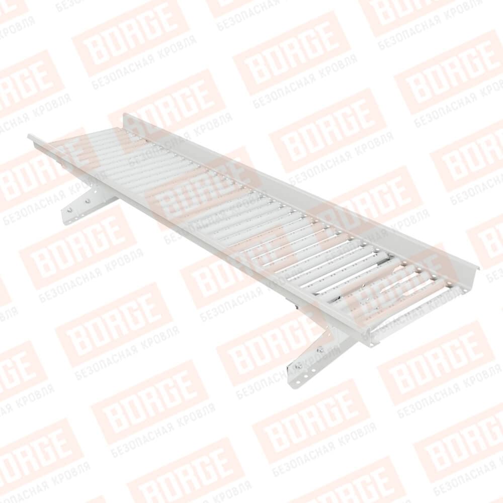 Мостик переходной для фальцевой кровли L=1,5 м Borge сигнально-белый RAL 9003 - Image 1