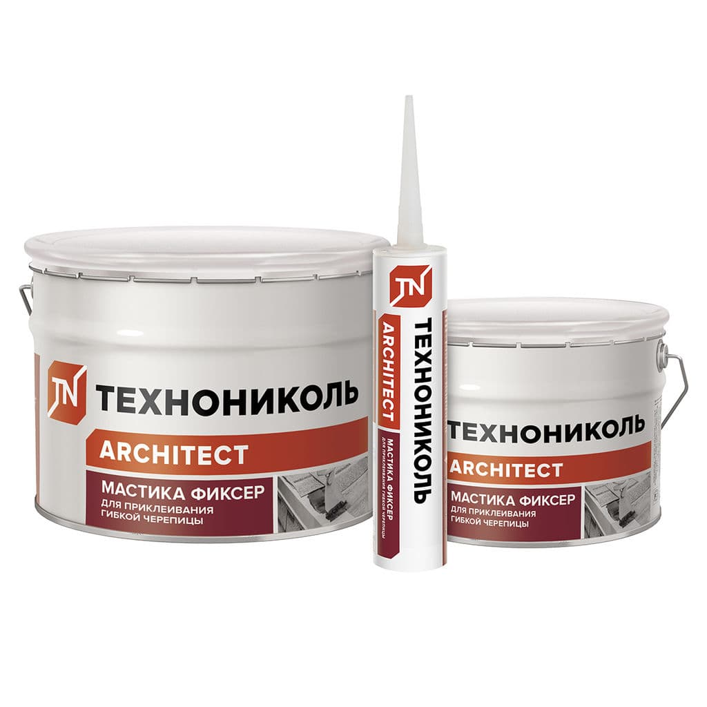 Мастика для гибкой черепицы ТехноНИКОЛЬ № 23 Фиксер, 3,6 кг - Image 1