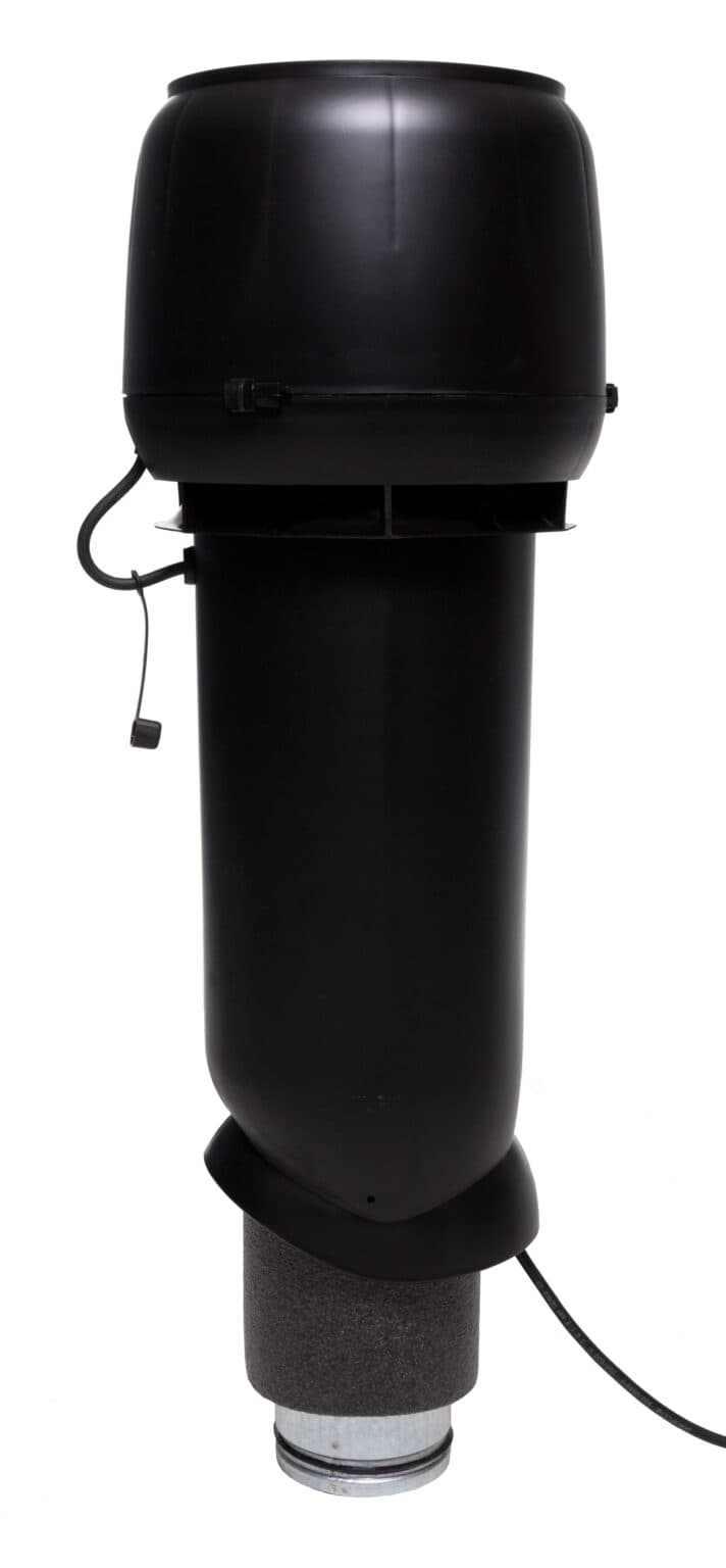 Вентилятор с шумопоглотителем Vilpe E190P/Ø125/700, черный - Image 1